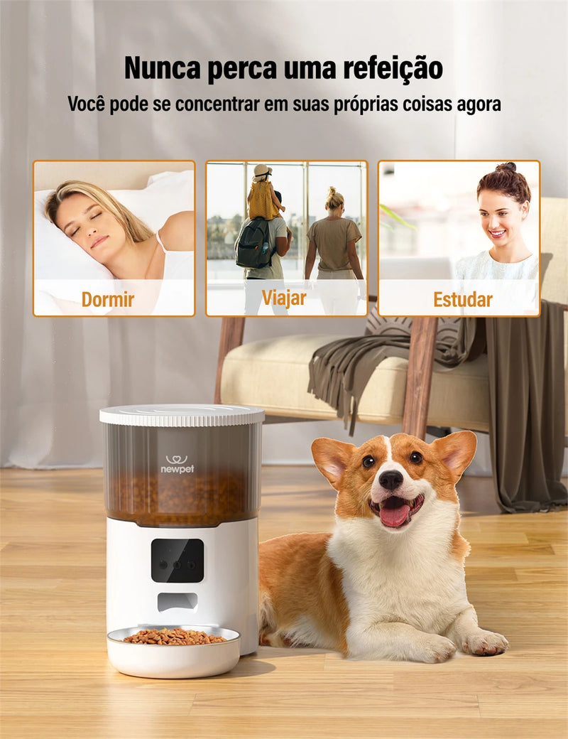 ALIMENTADOR POR TEMPORIÇÃO PARA PETS