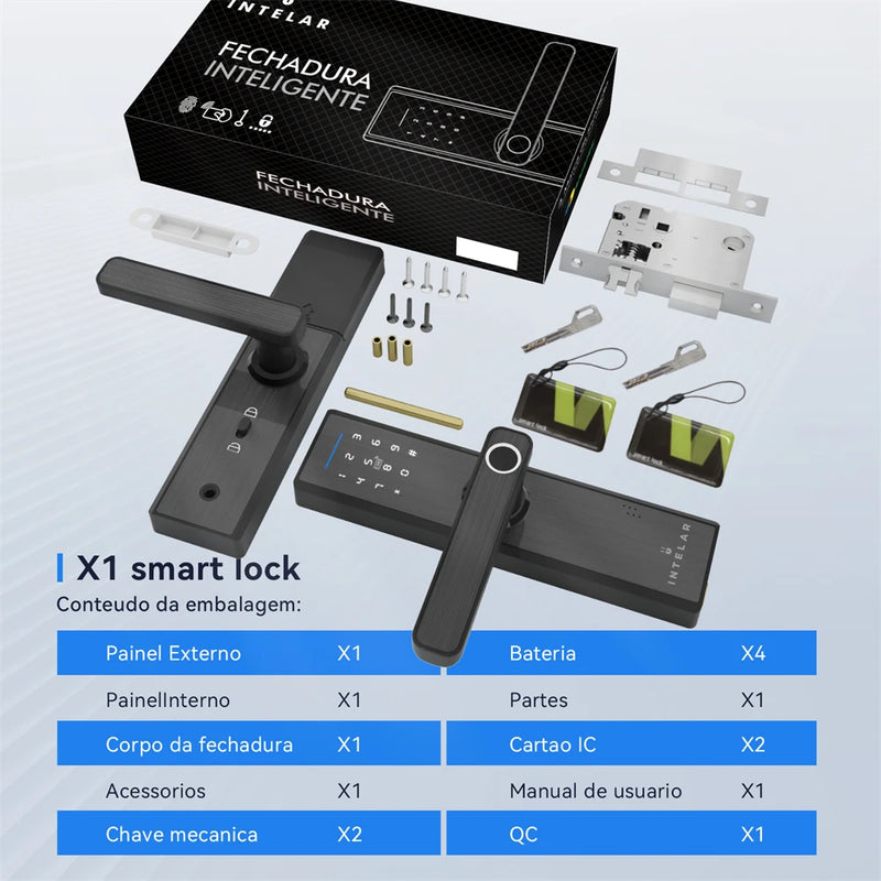 FECHADURA: INTELAR X1 TUYA